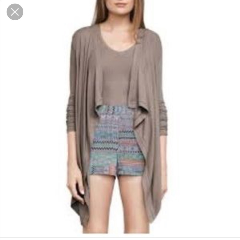 Taupe Open Knit Cardigan